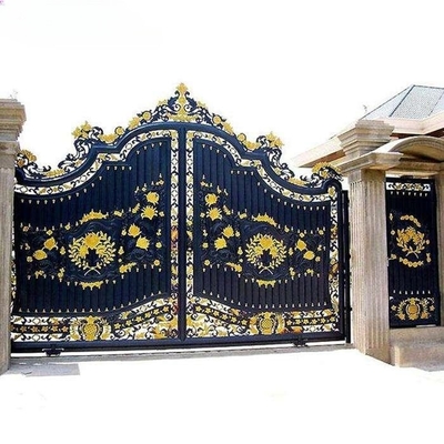 Luxo Antigo Tubo de Ferro Forjado Desenhos Porta Principal para Casa Jardim ou ao ar livre