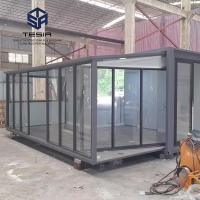 20FT Casa de contêineres pré-fabricada expansível Casa de contêineres prefabricada dobrável