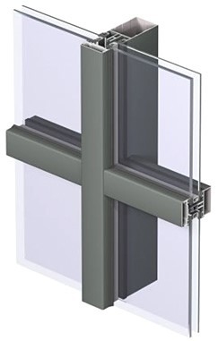 Isolação térmica de vidro laminada de alumínio durável forte de parede de cortina