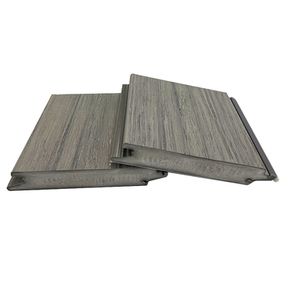 Decking composto resistente UV do PVC de 18mm Matt Plastic Wood Grain Flooring