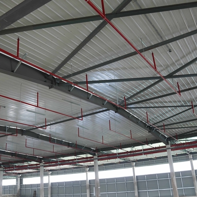 Construção de quadro laminada a alta temperatura soldada do metal da oficina da construção de aço da seção de H