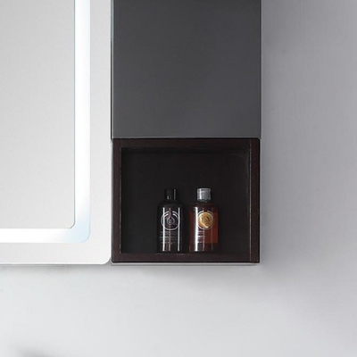 Espelho morno da luz do diodo emissor de luz de Grey Customized Bathroom Cabinets vaidade do banho de 40 polegadas