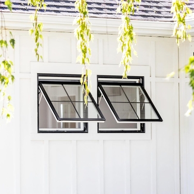 Toldo de alumínio vitrificado dobro Windows do minimalismo para o porão