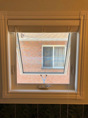 Toldo de alumínio vitrificado dobro Windows do minimalismo para o porão