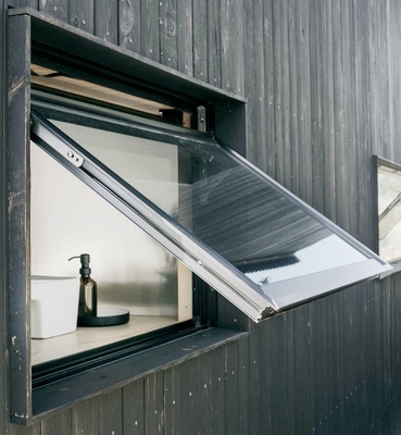 Toldo de alumínio vitrificado dobro Windows do minimalismo para o porão