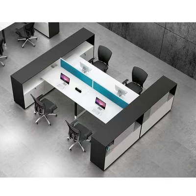 As estações de trabalho modulares modernas do escritório dividem o painel da privacidade da mesa de 2 4 6 Seater