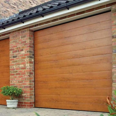 Horizantal 16x7 aéreo deslizante rola acima da porta da garagem com painel do plutônio