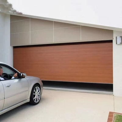 Porta secional deslizante lateral de alumínio automatizada CE da porta da garagem ISO9001