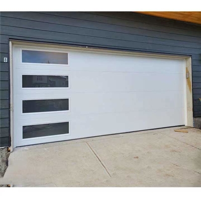 Porta Frameless da garagem do ferro forjado do PVC do apartamento com espelho