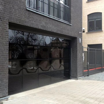 12 16 portas de vidro de vista completa de alumínio da garagem de 18 pés Frameless