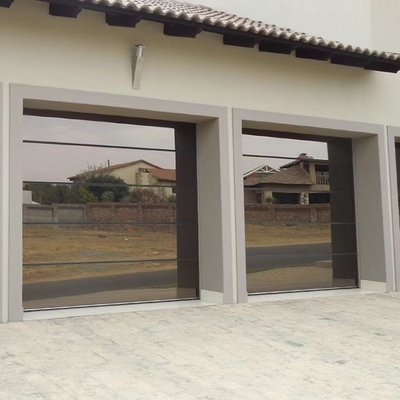 12 16 portas de vidro de vista completa de alumínio da garagem de 18 pés Frameless