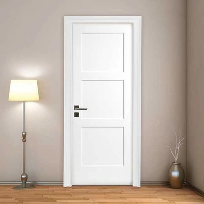 Estilo americano Front Doors do MDF das portas da madeira maciça do painel do apartamento 3 do hotel da casa