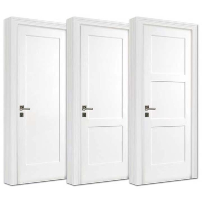 Estilo americano Front Doors do MDF das portas da madeira maciça do painel do apartamento 3 do hotel da casa