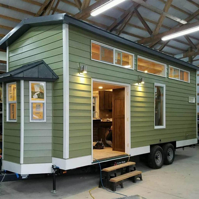 Casa portátil do recipiente do móbil modular pré-fabricado econômico do GV BV nas rodas