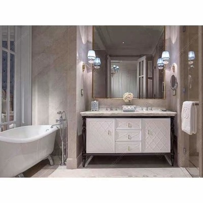 Grupo de quarto cinzelado da casa de campo da mobília do hotel da parte alta do FSC estilo europeu