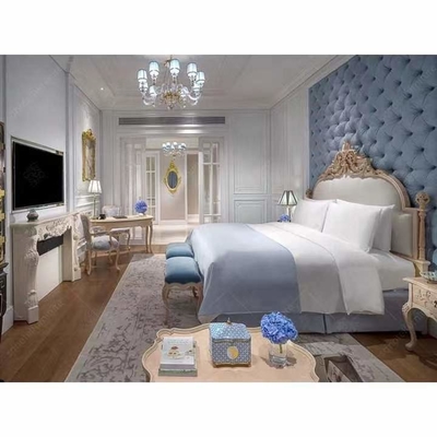 Grupo de quarto cinzelado da casa de campo da mobília do hotel da parte alta do FSC estilo europeu