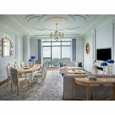 Grupo de quarto cinzelado da casa de campo da mobília do hotel da parte alta do FSC estilo europeu