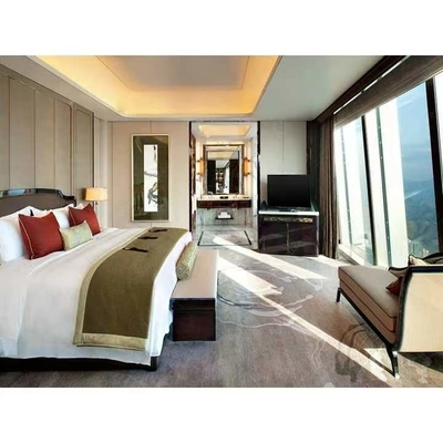 Grupo de quarto de madeira de Europa da casa de campo moderna da mobília do hotel da parte alta