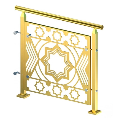 Trilhos de aço inoxidável de cerco decorativos da placa do balaústre dos SS do metal feito sob encomenda para escadas