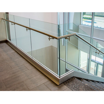 Corrimão interiores de bronze da piscina dos trilhos da escada do ferro branco do diâmetro 50mm para etapas