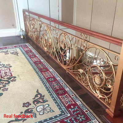 Balaústres da escada do ferro forjado da oxidação de Ringhiera Delle Scale Interior Stair Railings anti