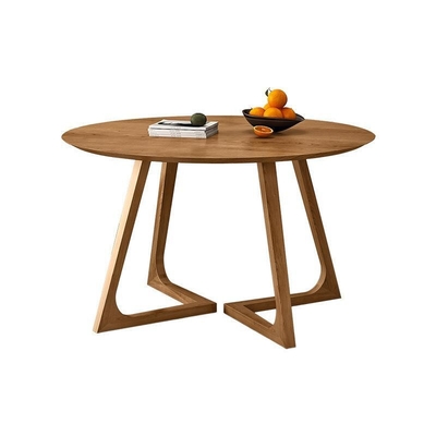 Mesa de jantar do diâmetro 120cm e grupo de madeira redondos da cadeira para a casa de campo do pátio