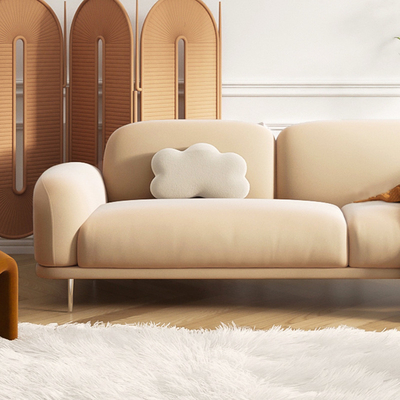 Sala de visitas Sofa Sectional Simple Modern Furniture de Seater da flanela 3 do apartamento