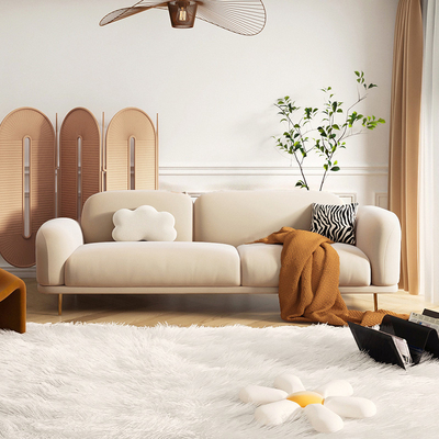 Sala de visitas Sofa Sectional Simple Modern Furniture de Seater da flanela 3 do apartamento