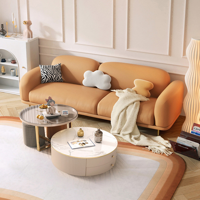 Sala de visitas Sofa Sectional Simple Modern Furniture de Seater da flanela 3 do apartamento