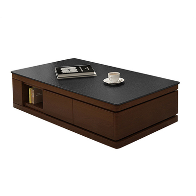Tabela de console de mármore de madeira da tevê da mesa de centro do ODM do OEM com gavetas do armazenamento