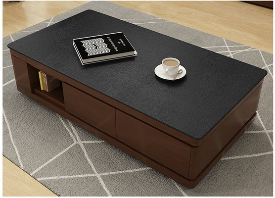Tabela de console de mármore de madeira da tevê da mesa de centro do ODM do OEM com gavetas do armazenamento