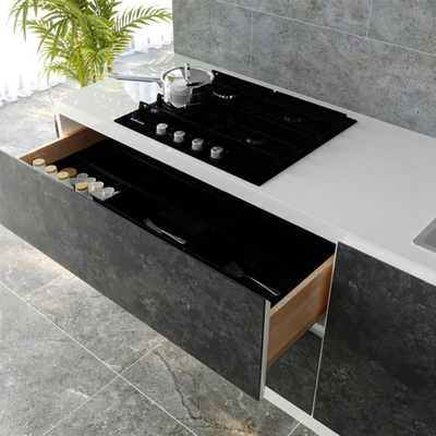 Armário modular luxuoso moderno feito sob encomenda 700mm*1300mm da despensa da cozinha