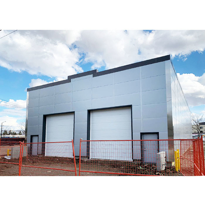 oficina da vertente da construção de aço da casa pré-fabricada do armazém do celeiro de Polo do painel de sanduíche de 50mm 75mm