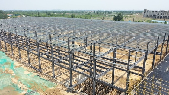 Loja de reparação de automóveis durável da construção do metal da construção da armação de aço da luz do ODM do OEM