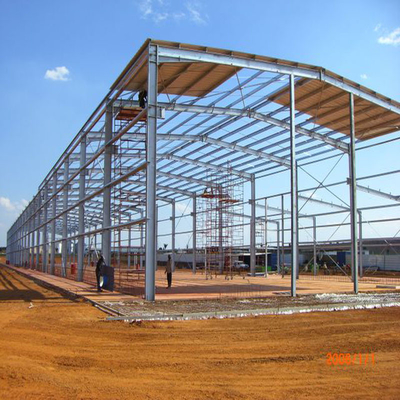 Construção do metal da construção da oficina Q235B Q345B da construção de aço da pré-fabricação