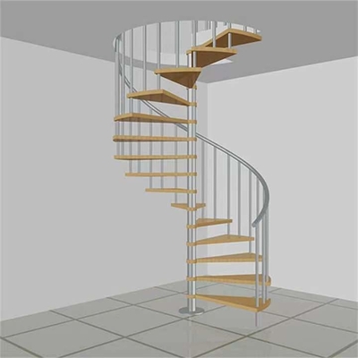 Espaço interno que salvar a escadaria espiral