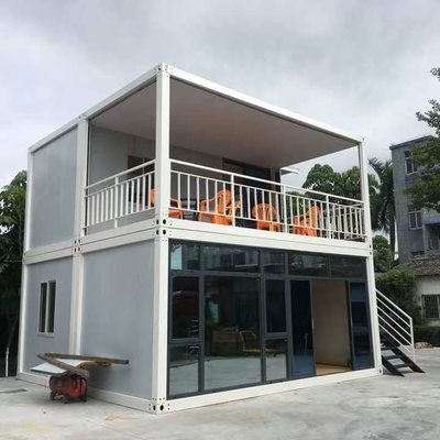 3 casas modulares da casa pré-fabricada da cama 43Sqm