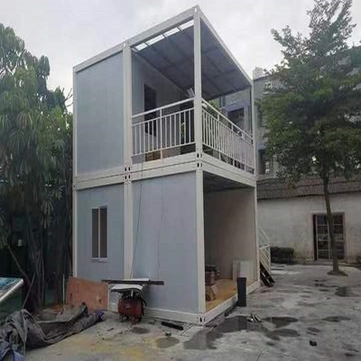 3 casas modulares da casa pré-fabricada da cama 43Sqm