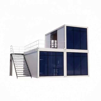 Casa móvel da casa pré-fabricada de aço Demountable simples da luz da casa do recipiente do bloco liso