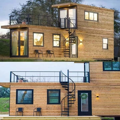 casas dobro do contentor do andar