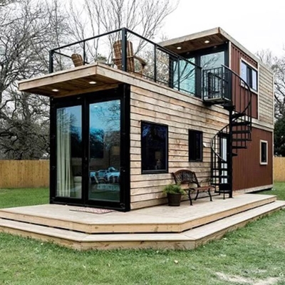 casas dobro do contentor do andar