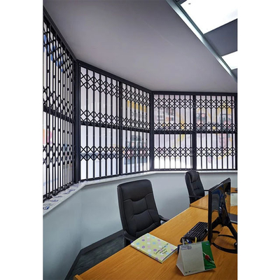 Quadro de alumínio Windows da casa de campo sanfona durável da grade com assaltante Bars
