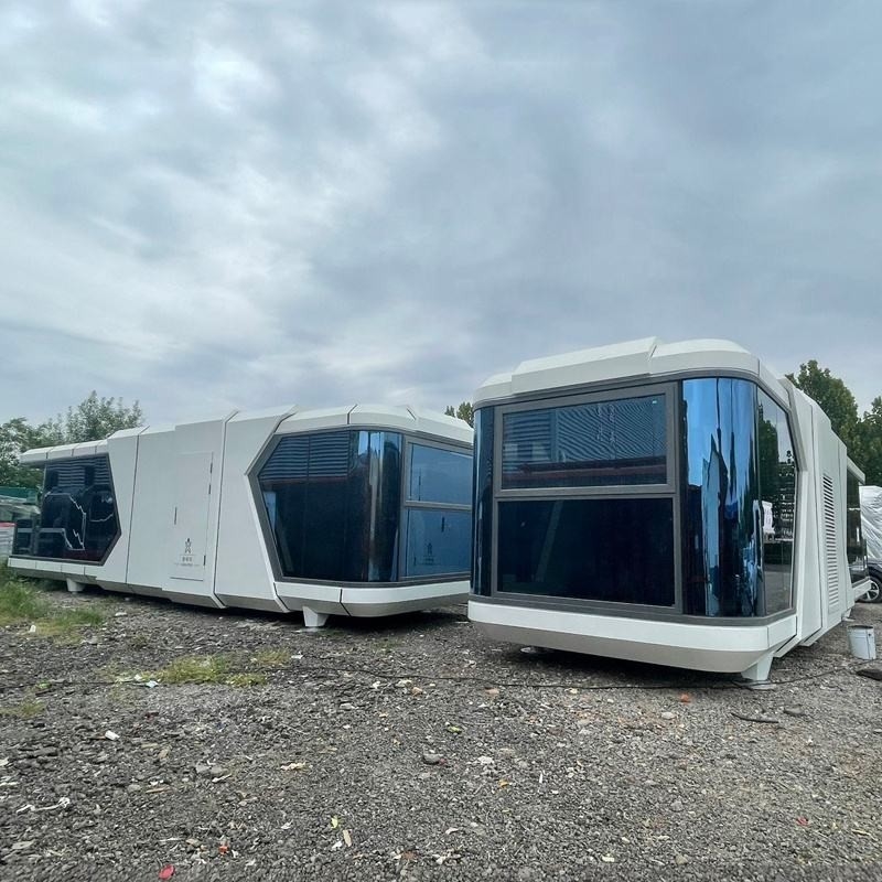 Venda Quente Casas Mobilizadas Villa Casa 40FT Container House White Capusal Office Pod