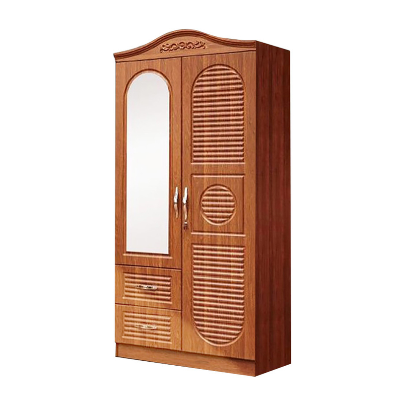 Armário 2 3 da placa do MDF da cor da textura do PVC multi armário de 4 portas com espelho