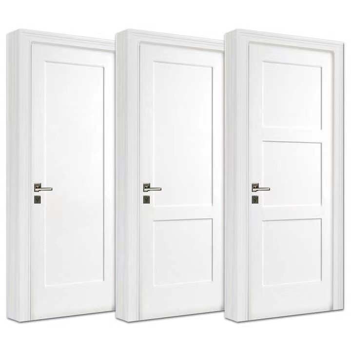 Estilo americano Front Doors do MDF das portas da madeira maciça do painel do apartamento 3 do hotel da casa