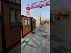 O móvel luxuoso moderno da casa da casa de campo pré-fabricou a casa expansível do recipiente do quadro do escritório de envio