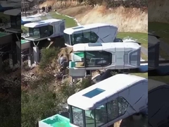 Da loja móvel de vidro da casa pré-fabricada da loja da construção de aço casa modular moderada da vagem do recipiente do café